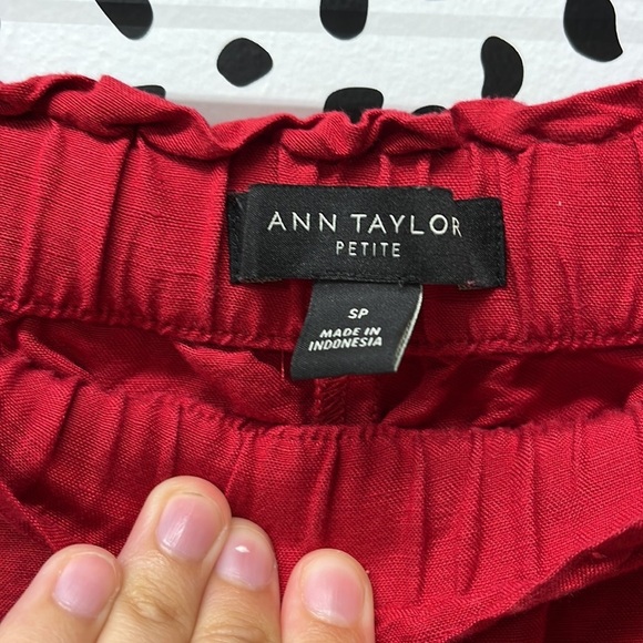 Ann Taylor Linen Blend Palazzo Pull On Pants - Picture 6 of 7